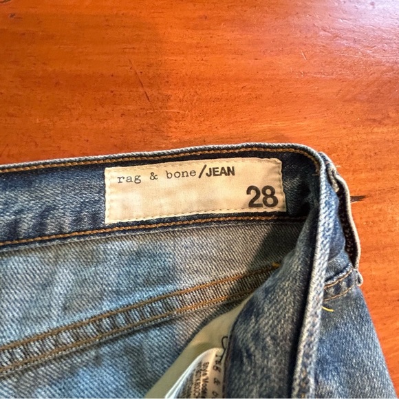 Rag & Bone Shorts Womens 28 Denim Cotton Cut Off Chesapeake Distressed Raw Hem - Picture 3 of 11